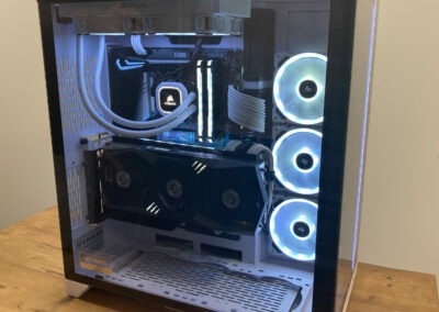 PC GAMER Blanc Lian-li watercooling