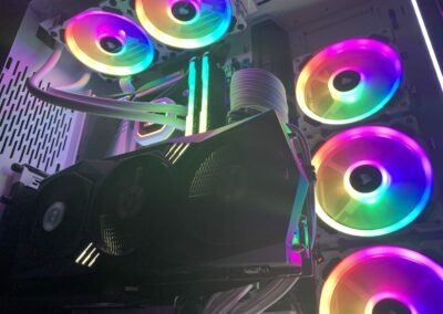 pc gamer rgb assembleur watercooling