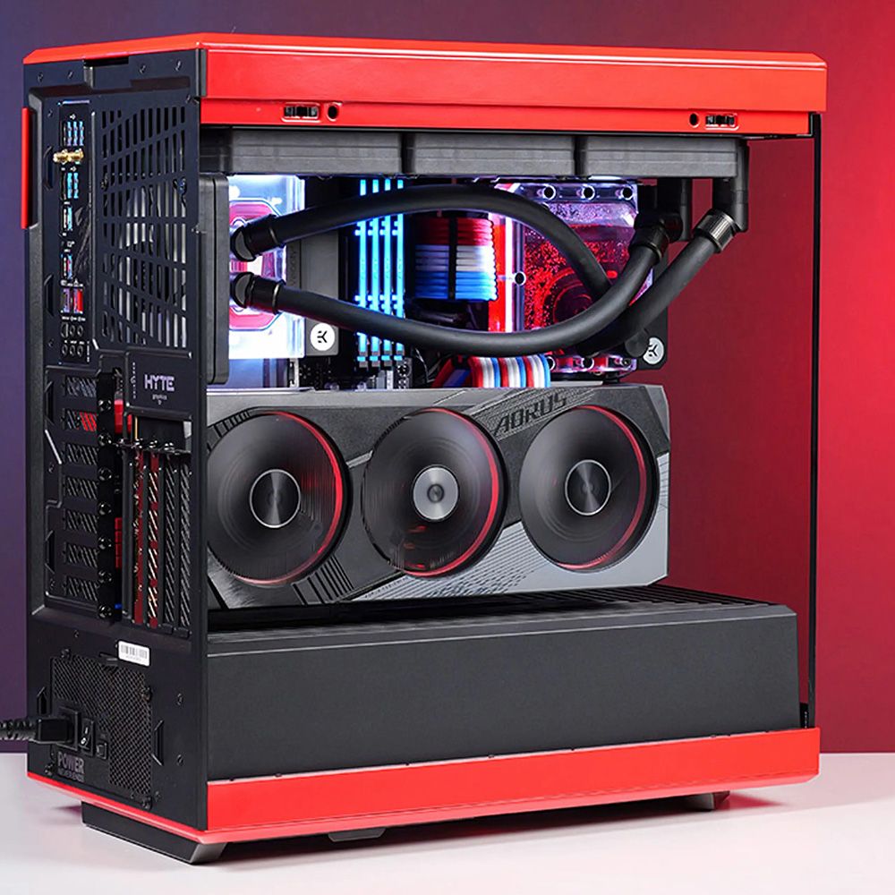 Le Terminator pc gamer rouge arriere