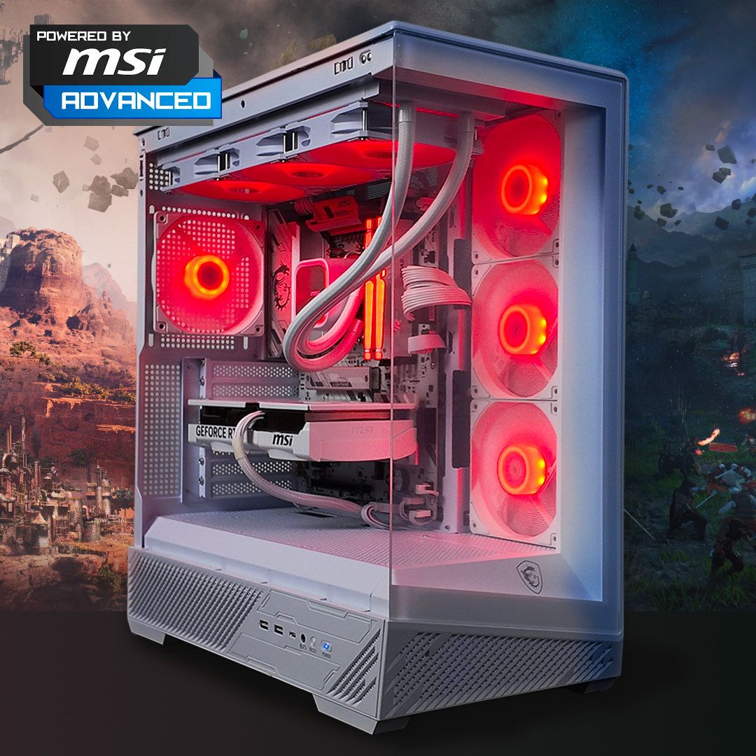 le crimson by MSi pc gamer RTX 5070 Ryzen 7 7800X3D Crimson desert sortie pc gaming